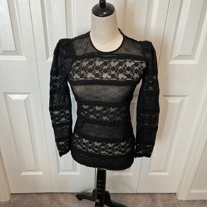Zara size m lace top